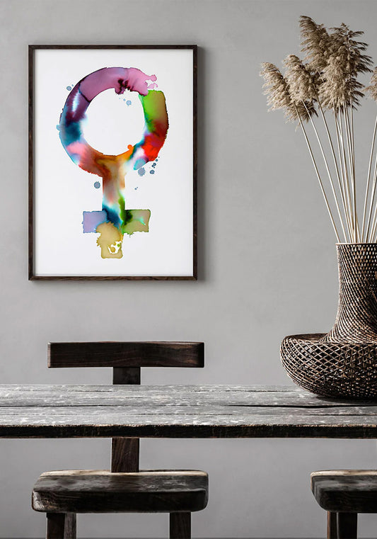 Poster, Jenny Wallmark, Female sign