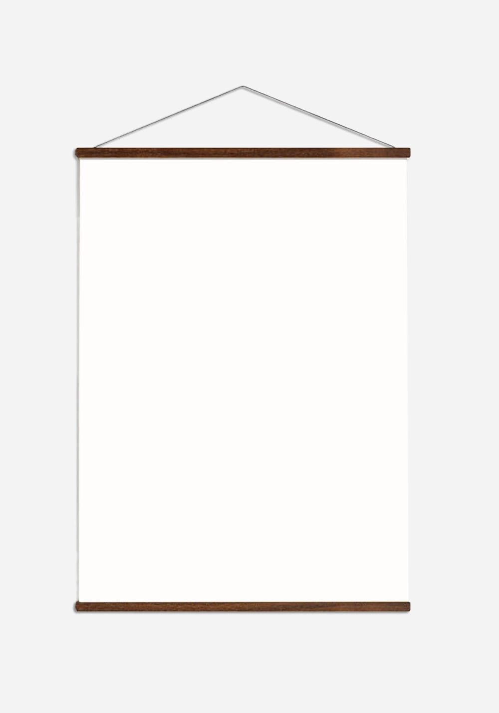 Poster strip with string - Walnut - 50cm