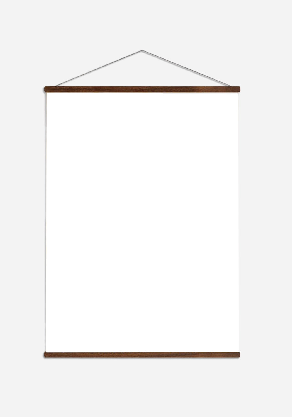 Poster strip with string - Walnut - 70cm