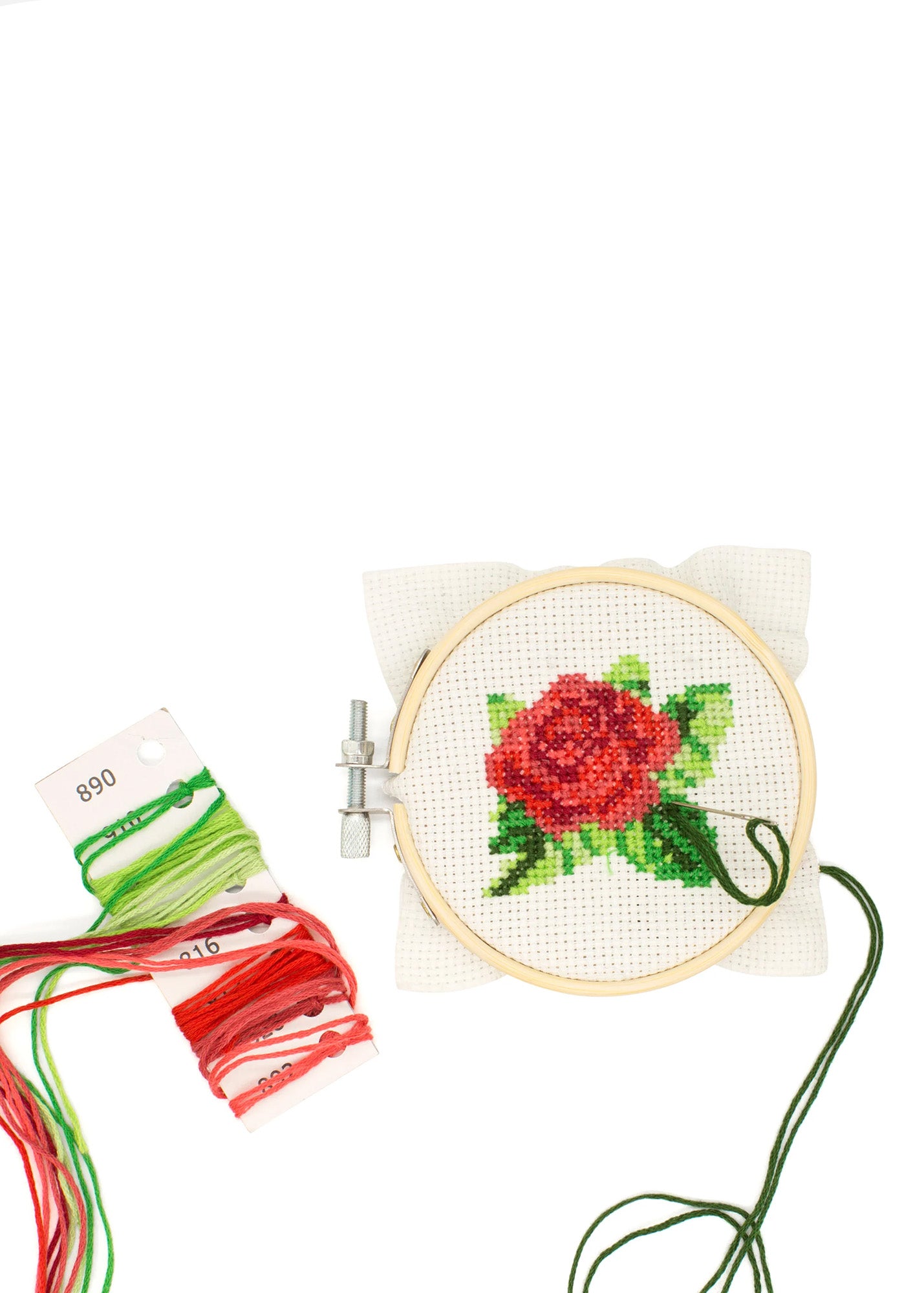 Embroidery kit, Rose
