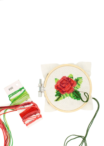 Embroidery kit, Rose